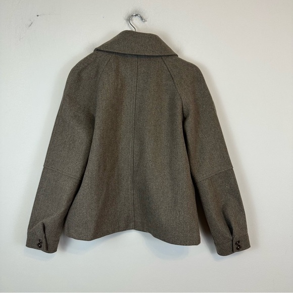 Avec Les Filles | Brown Relaxed Front Zip Jacket Barn Jacket Style Size Small - Picture 4 of 6